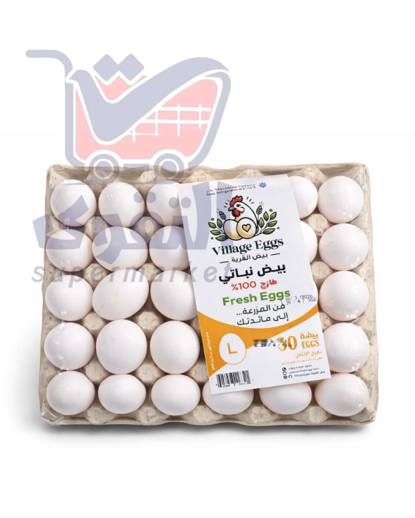 القرية بيض نباتي لارج