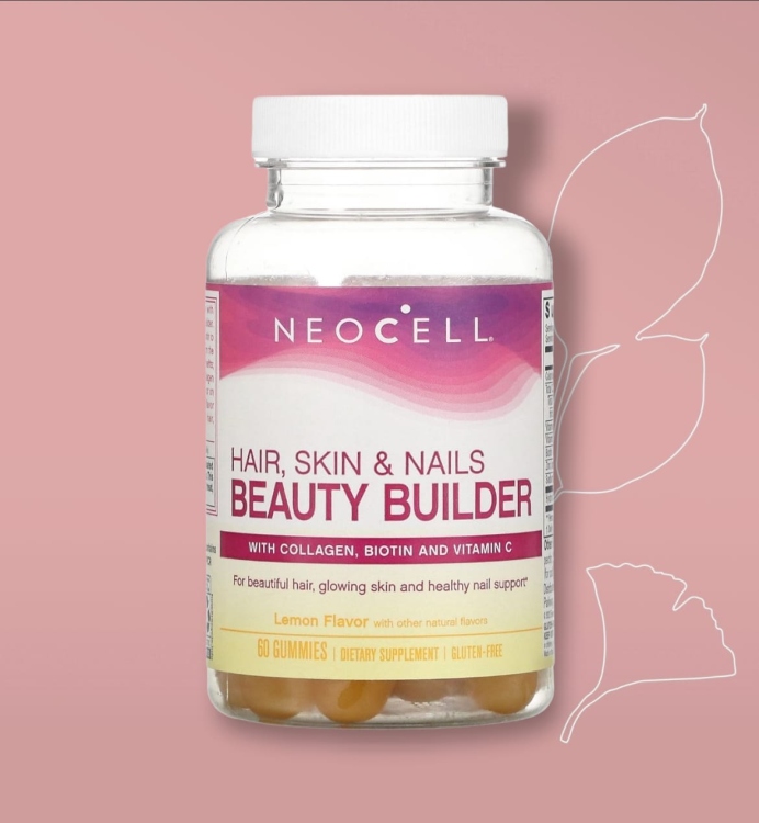 Neocell beauty builder gummy من شركة نيوسيل الامريكية  قطع كاندي تحتوي على كولاجين وبيوتين وفيتامين سي 