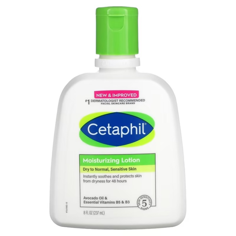 Cetaphil Moisturizing Lotion Dry To Normal Sensitive Skin Avocado Oil & Essential Vitamins B5 & B3