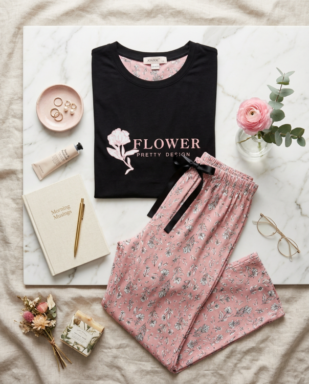 بيجامه ميلك سيلك 3X-6X