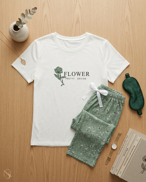 بيجامه ميلك سيلك 3X-6X