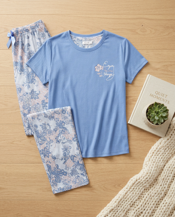 بيجامه ميلك سيلك 3X-6X