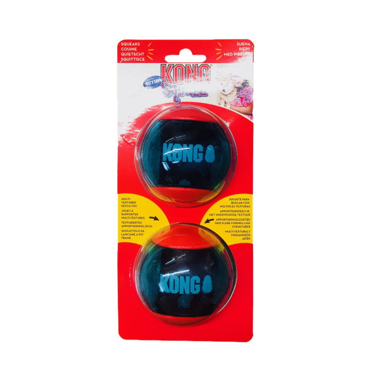 Kong squeezz action blue large