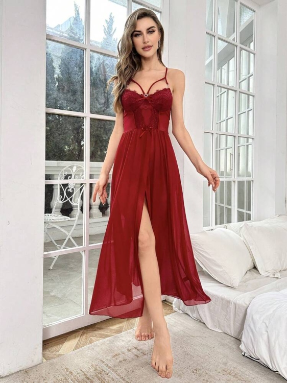 لانجري شيفون طويل