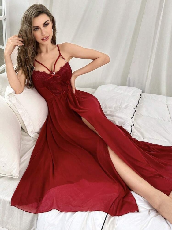 لانجري شيفون طويل