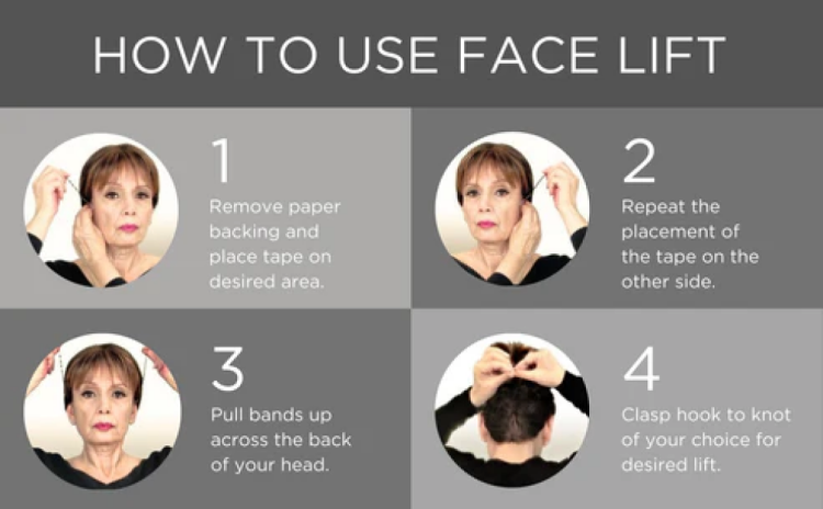 لاصقات شد الوجه و الرقبه 