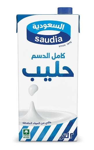 السعودية حليب كامل الدسم 2 لتر