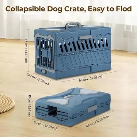 Foldable Pet Carrier Blue 
