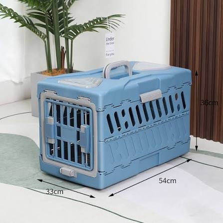 Foldable Pet Carrier Blue 