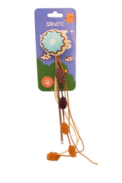 Interactive cat toy stick