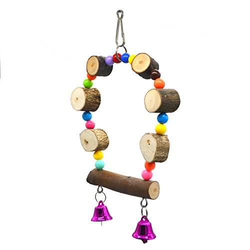 Hanging bridge hoops wood beads