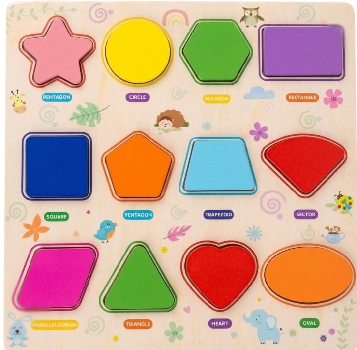 لعبة لفرز الاشكال والالوان