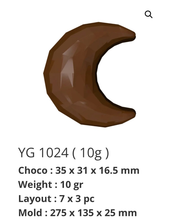 قالب شكولاته بولي كريون هلال