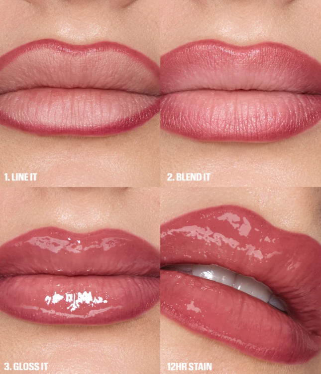 Huda Beauty, Makeout Sesh Lip Duo – Rosy Nudes