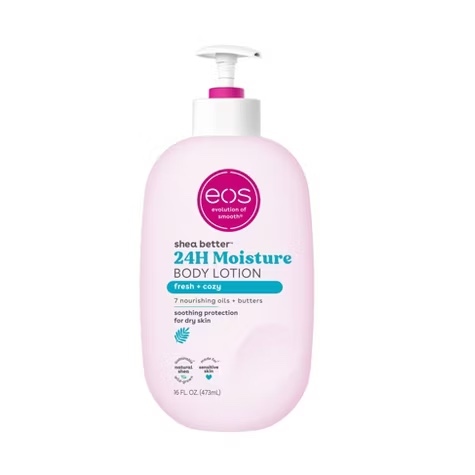 Eos Shea Butter 24H Moisture Body Lotion fresh and cozy