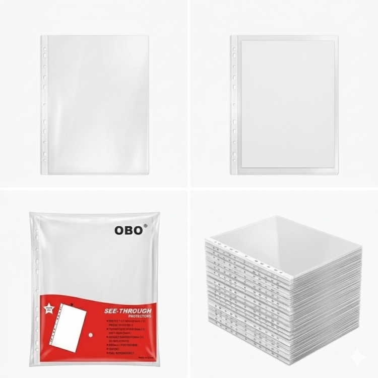 حافظة أوراق شفافة