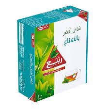 شاي الربيع اخضر بالنعناع 100 ميدالية