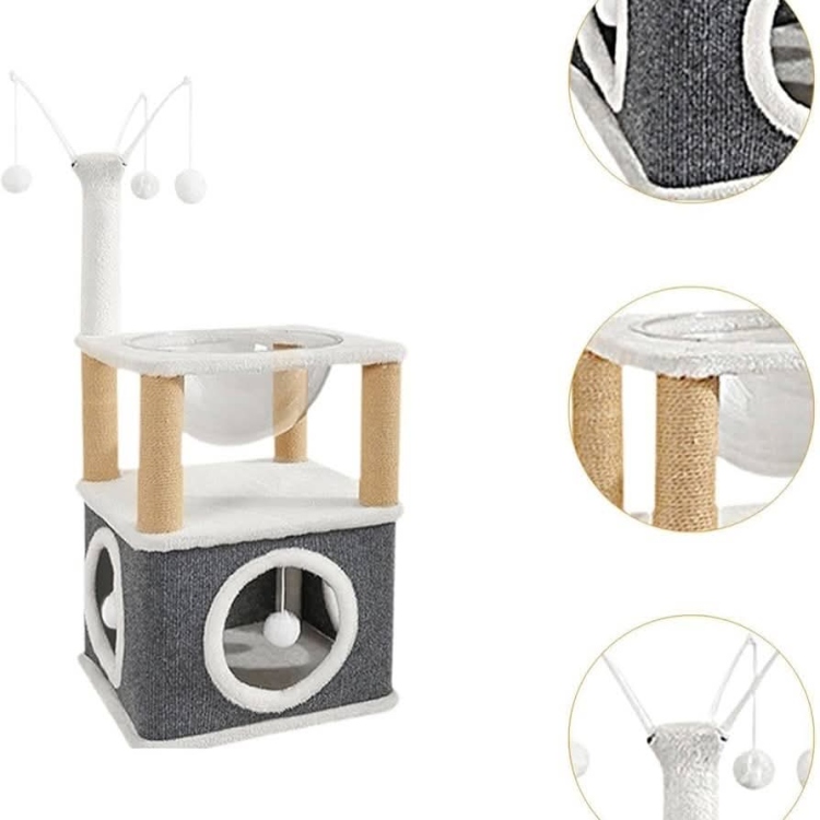 برج القطط من طابقين لعبة خدش ممتعة 