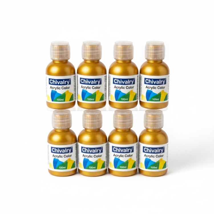 الوان اكريليك ذهبي