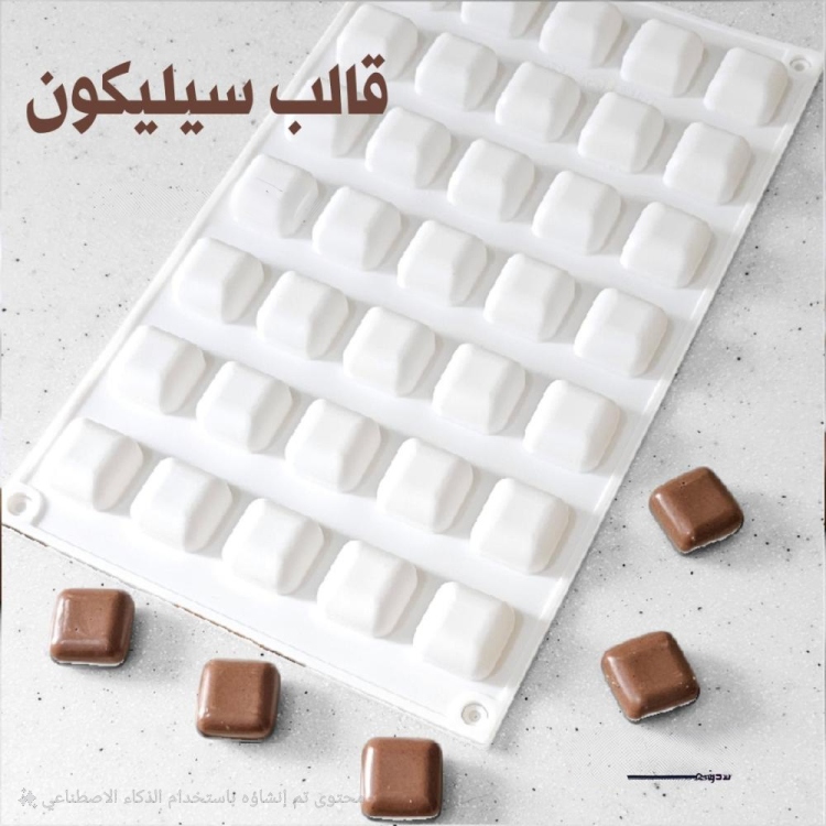 قالب سليكون شكولاته المقاس 2.5 ارتفاع 1.3