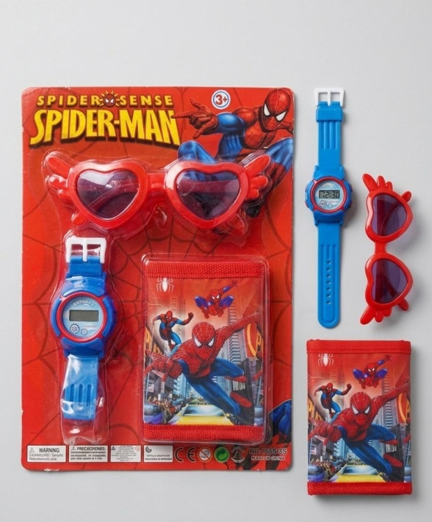 محفظة مع ساعة مع نظارات أطفال