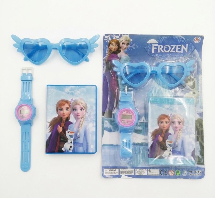 محفظة مع ساعة مع نظارات أطفال