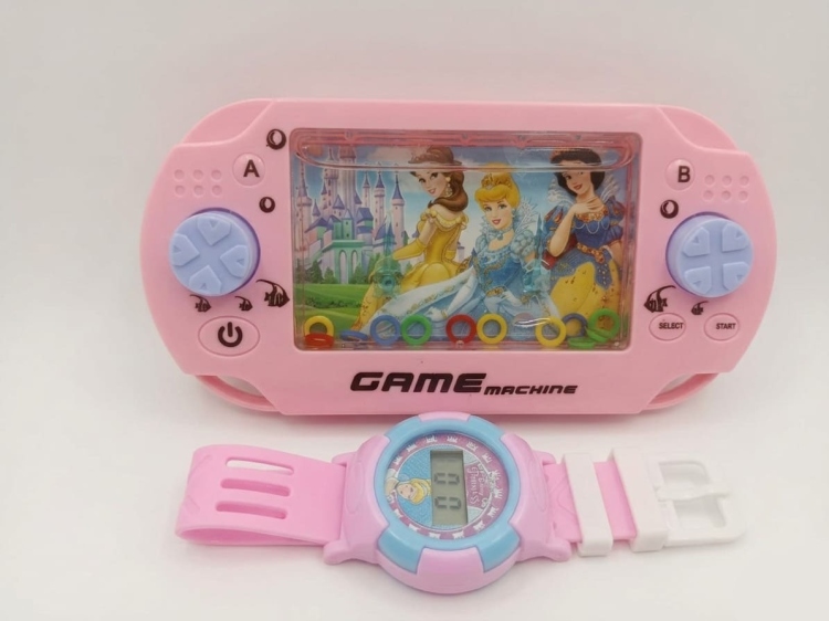 لعبة الحلقات مع ساعة