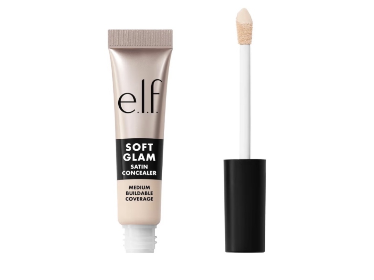 ELF Soft Glam Satin Concealer, Medium Coverage For Blemishes & Under-Eye, Crease-Resistant