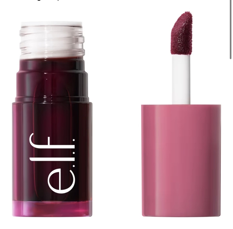 ELF Sheer For It Blush Tint, Multi-Use, Long-Lasting Lip & Cheek  Plums Up
