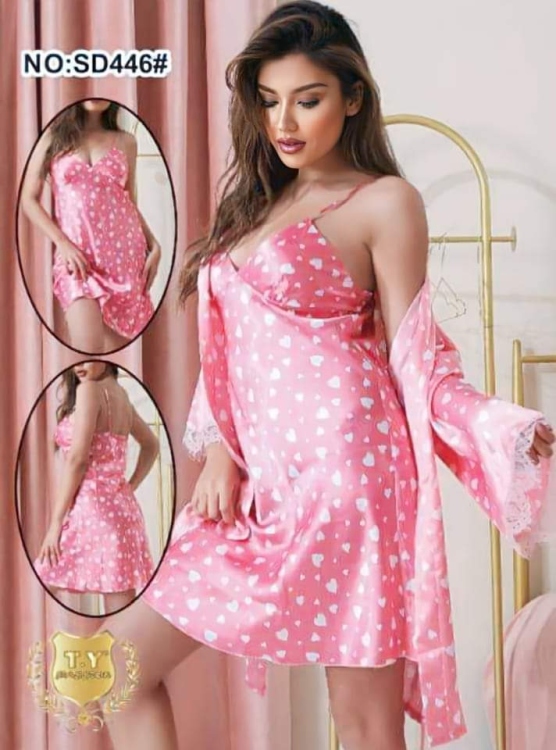 قميص نوم مع روب T.Y 