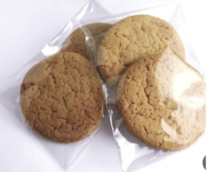 اكياس كوكيز 🍪 شفاف 15×15سم عدد 100كيس