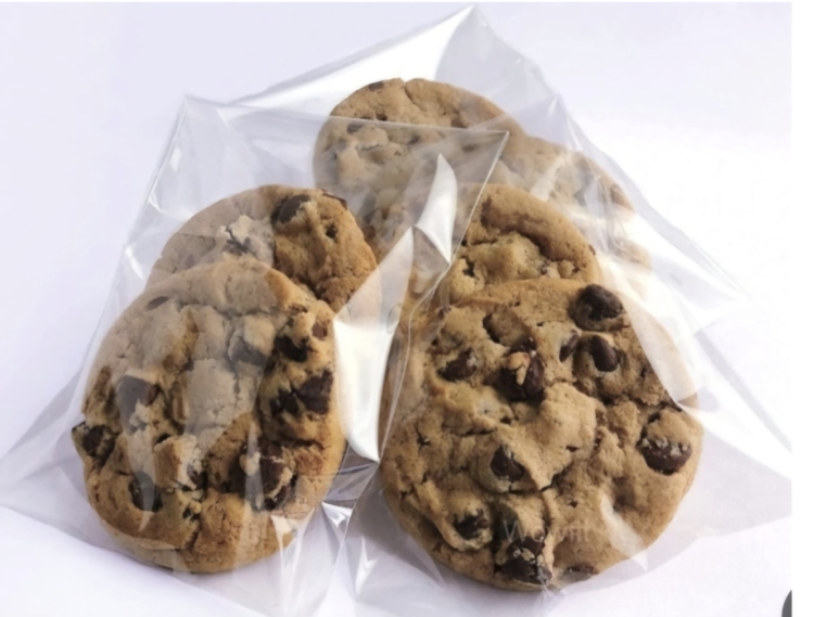 اكياس كوكيز 🍪 شفاف 15×15سم عدد 100كيس