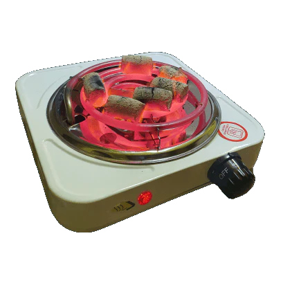 Electric Charcoal Burner - Flat Hot Plate - 1000W