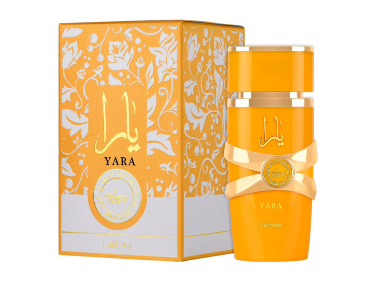 عطر يارا توس الاصفر للنساء من لطافه حجم 100 مل 