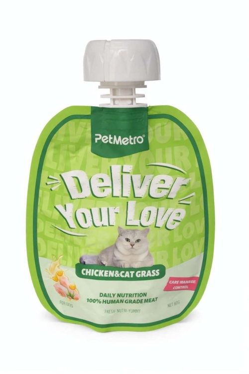 Pet Metro Deliver Your Love - Chicken & Cat Grass