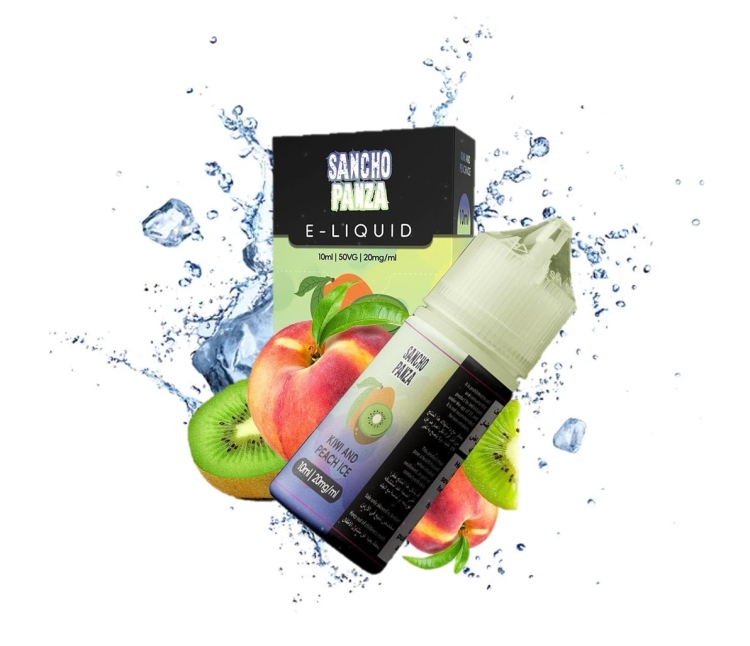 Sancho Panza Kiwi Peach Ice - SaltNic  Vape Juice 