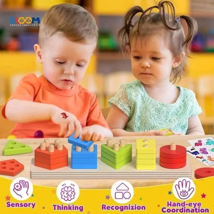 مجموعة العاب المنتوسوري  الخشبية للاطفال😍 .