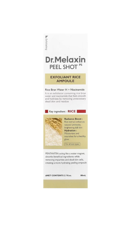 Dr. Melaxin – Peel Shot Glow White Rice Ampoule (80ml)