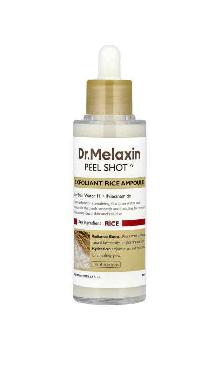 Dr. Melaxin – Peel Shot Glow White Rice Ampoule (80ml)