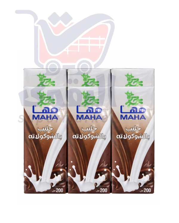 مها مطعمات حليب بالشوكولاتة200مل*6