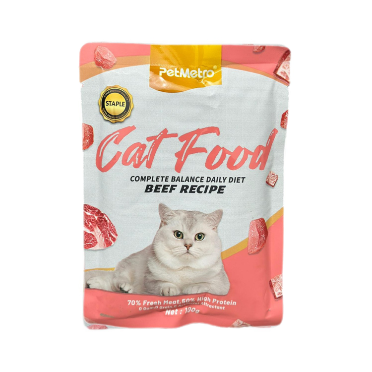 Pet Metro Cat Food - Beef Recipe