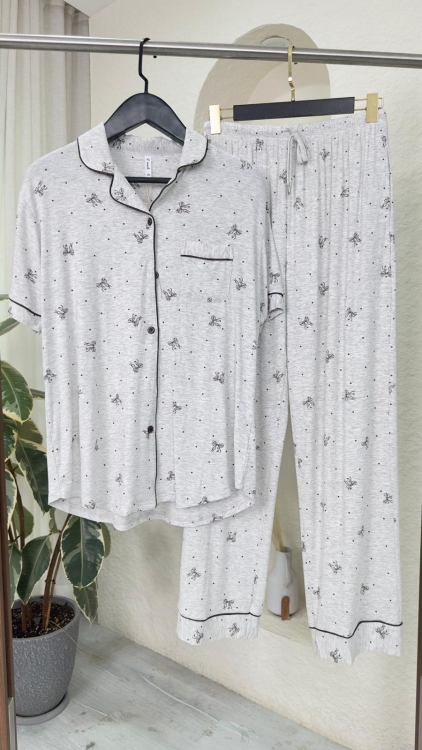 بيجامه قطعتين 3043 فاتح