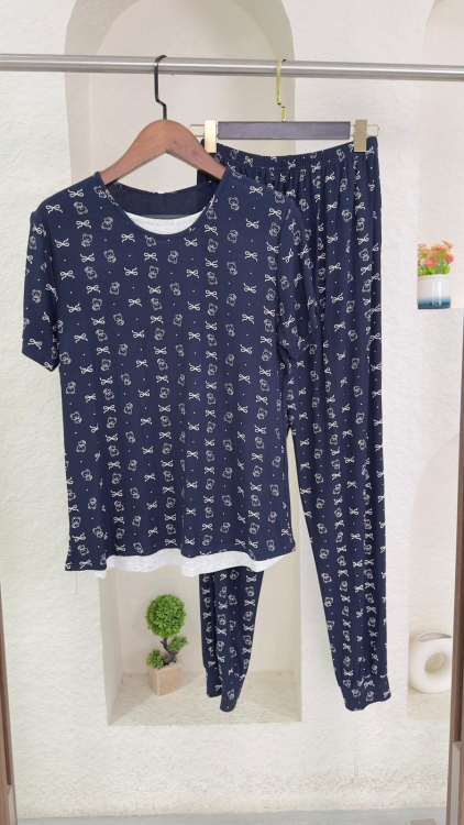 بيجامه قطعتين 3079 كحلي 