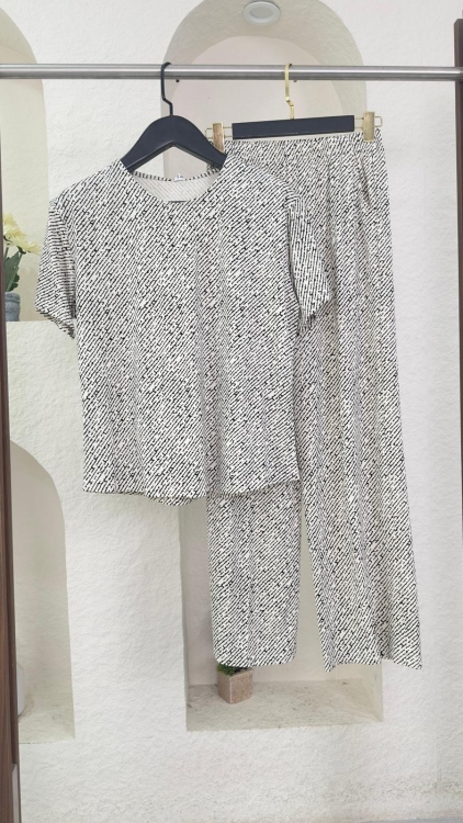 بيجامه قطعتين 3217 اسود 