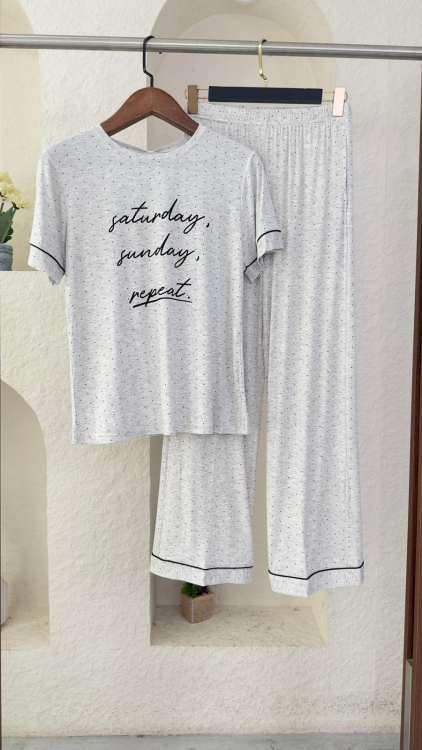 بيجامه قطعتين 3010 فاتح 