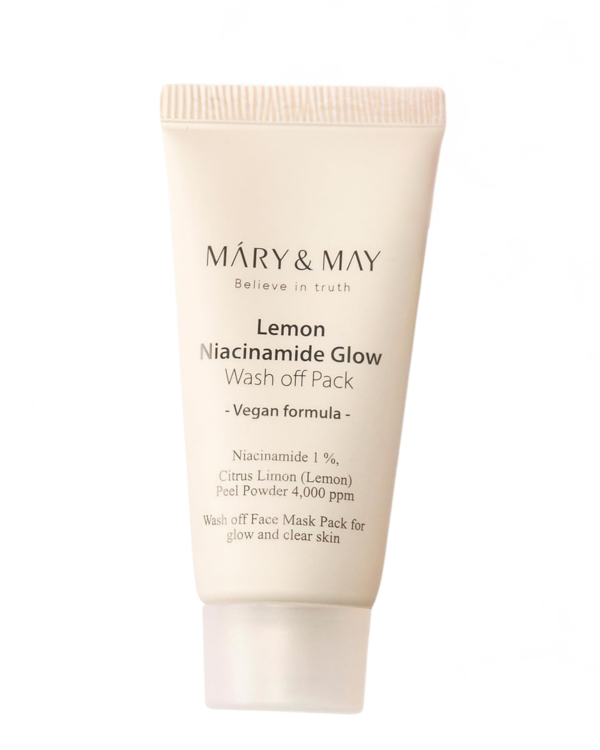 Mary&May, Lemon Niacinamide Glow Wash Off Mask Pack Mini