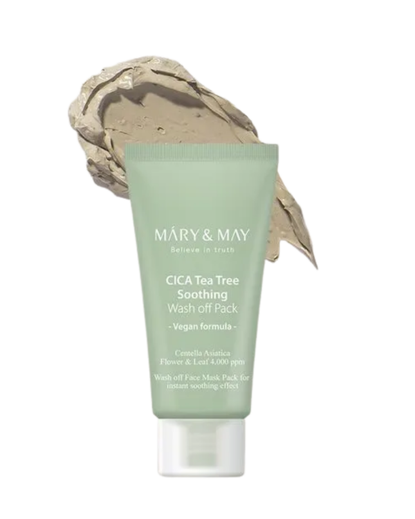 Mary&May, Cica Tea Tree Soothing Wash Off Mask Pack Mini