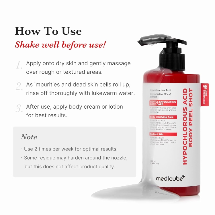 medicube, Hypochlorous Acid Body Peel Shot
