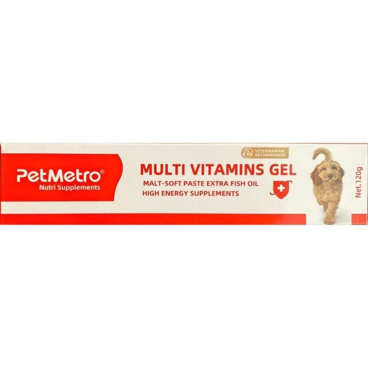 Petmetro Multi Vitamins Paste Nutritional Gel 120G