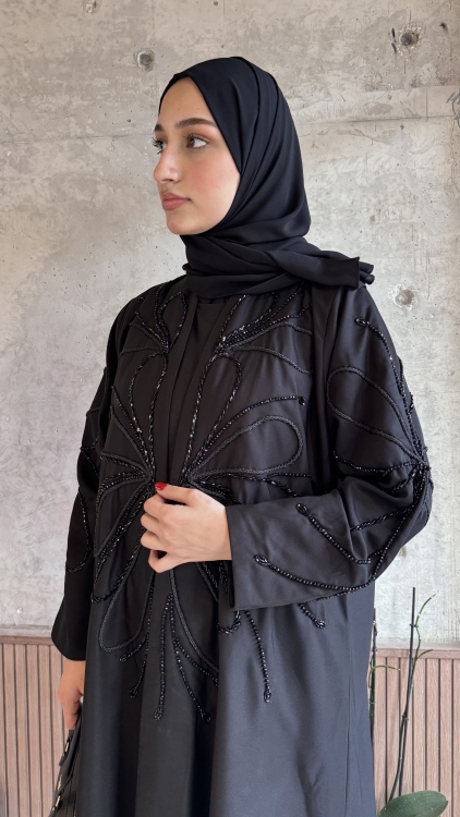 عباية سوداء فخمة 🖤